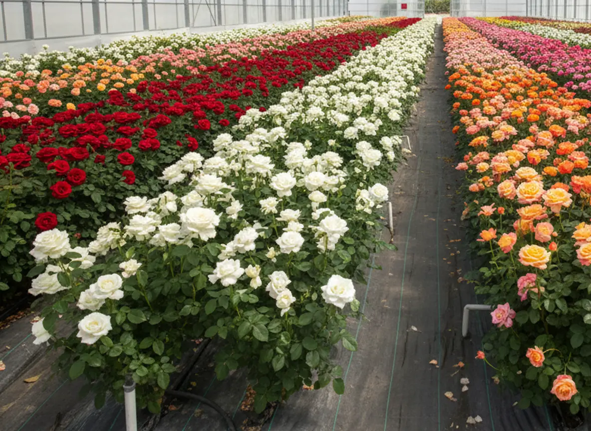 Sustainable Rose Farm Ecuador Worker
